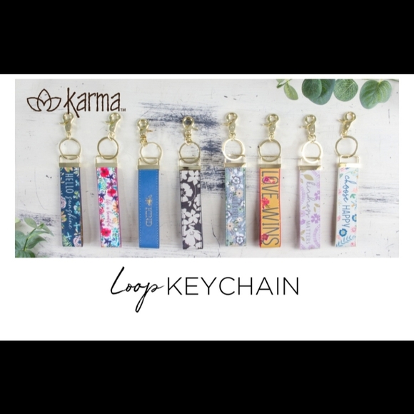 Women's Loop Keychains. "Choose Happy" - Picture 4 of 4
